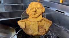 Argentina serves up a Messi-shaped schnitzel as fans say goodbye