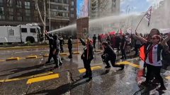 Chile police and protesters clash outside far-right forum