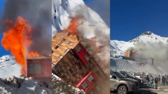 Fire breaks out at Chile ski resort