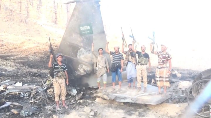 New video claims to show Saudi fighter jet Houthis say they shot down