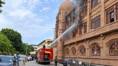 Mayor Karachi’s Office Destroyed by Fire