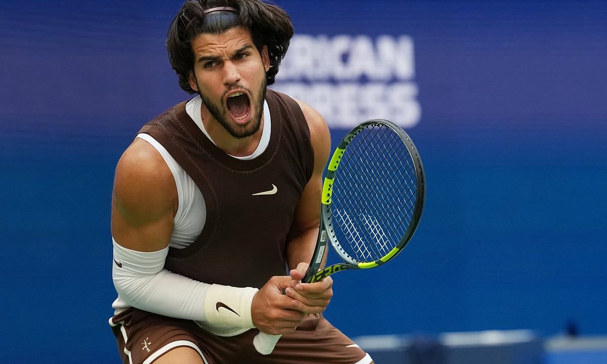 How Alcaraz's exposed chest became the talk of the US Open