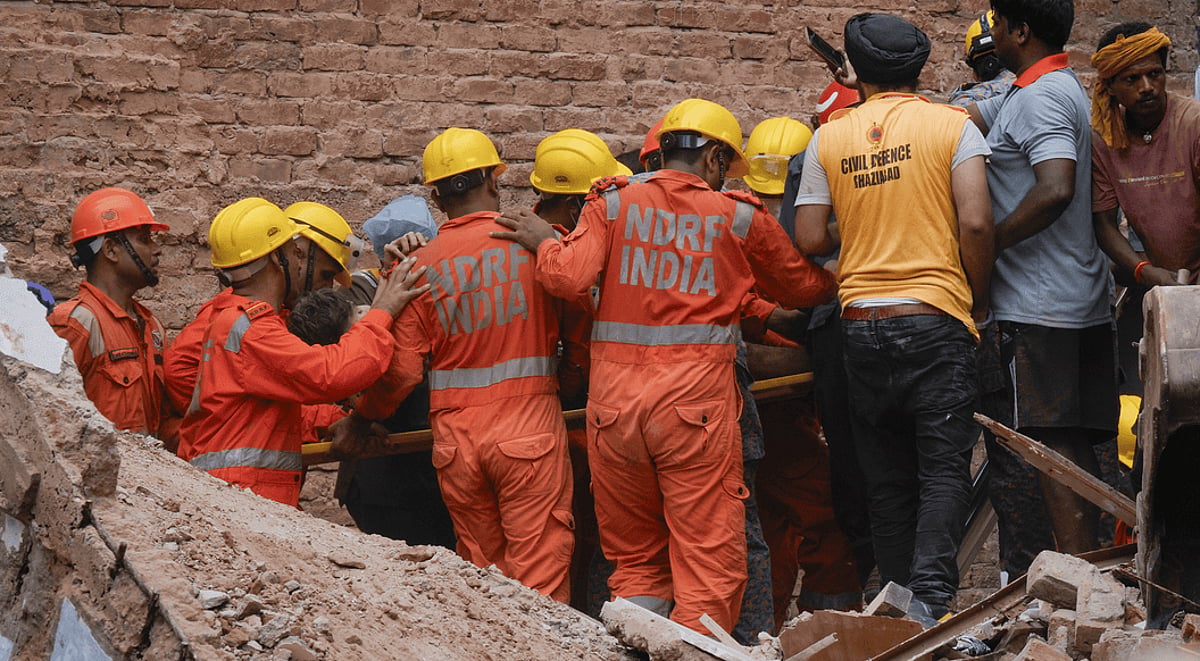 Five killed, several trapped after multi- storey hostel collapses in Delhi’s Satya Niketan; CM orders magisterial probe