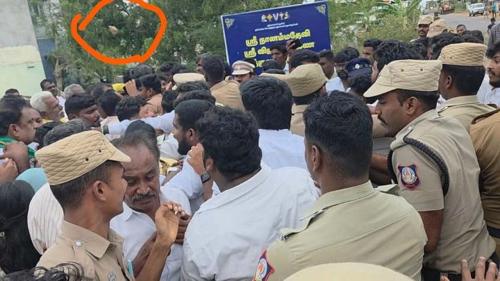 Stone hurled at MLA during pond desilting inauguration near Sulur
