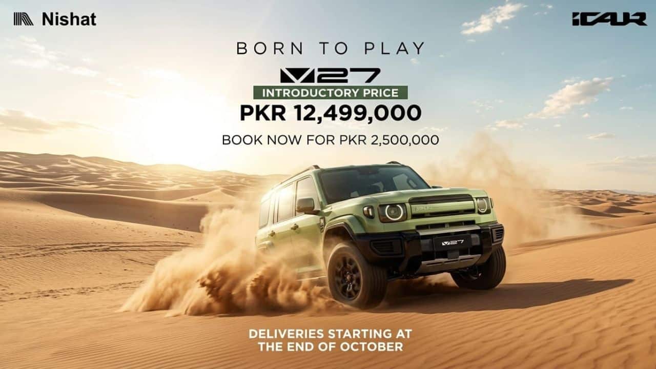 Nishat Group’s NexGen Auto Launches iCAUR in Pakistan with the V27 REEV Priced At PKR 12,499,000