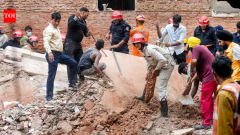 Building collapses in Delhi: Several students trapped