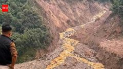 IndiaLandslide hits Sikkim’s Mangan, partially blocks Teesta River flow