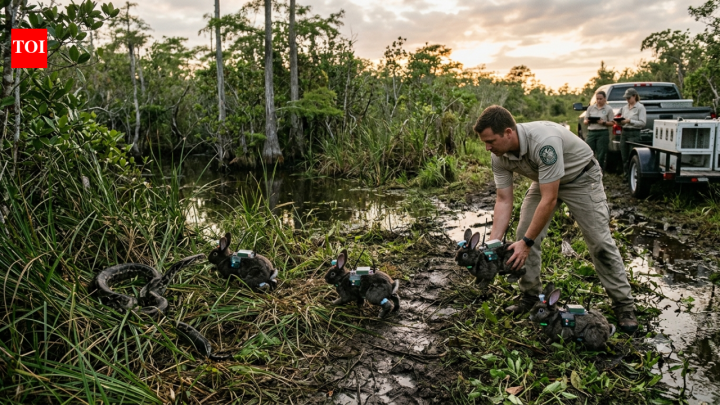 Tech NewsFlorida used robot rabbits to hunt Burmese pythons threatening the Everglades