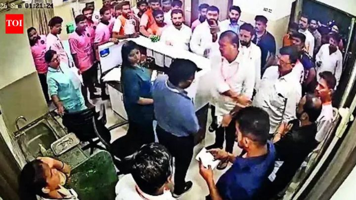 ThaneShiv Sena leader Rahul Gharat arrested in Palghar hospital assault case