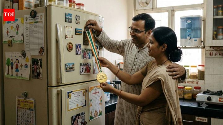Parenting StoriesParents who display kids' achievements may be doing more than showing pride