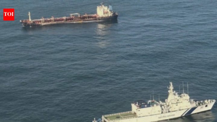 IndiaCoast Guard saves sinking tanker with 23 crew off Odisha coast