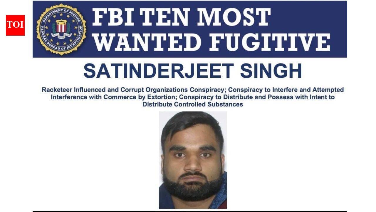 IndiaFBI adds Goldy Brar to its 10 most wanted list, offers $1 million reward