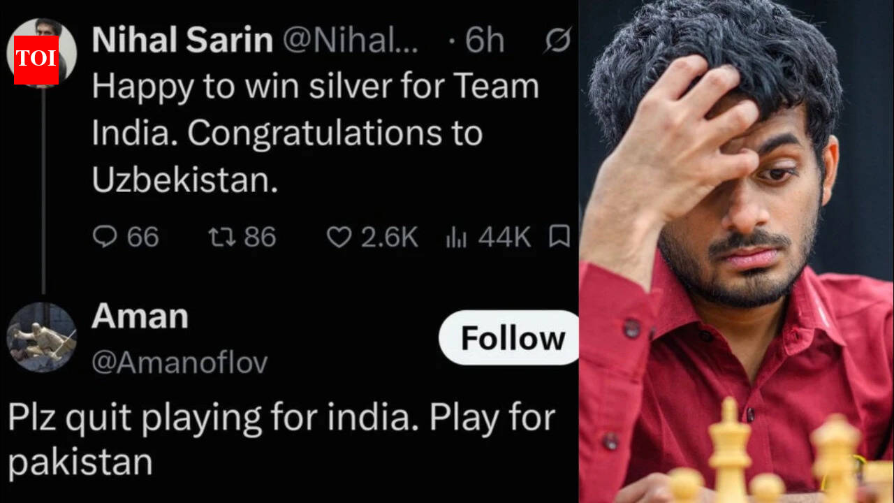 ChessOlympiad medallist Nihal replies to 'play for Pakistan' troll with 3 words