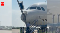 IndiaIndiGo flight from Navi Mumbai hits pole at Srinagar airport during landing