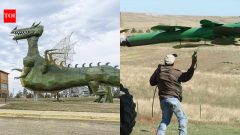 Teacher's welding dream turns into North Dakota's 32-mile giant sculpture highway