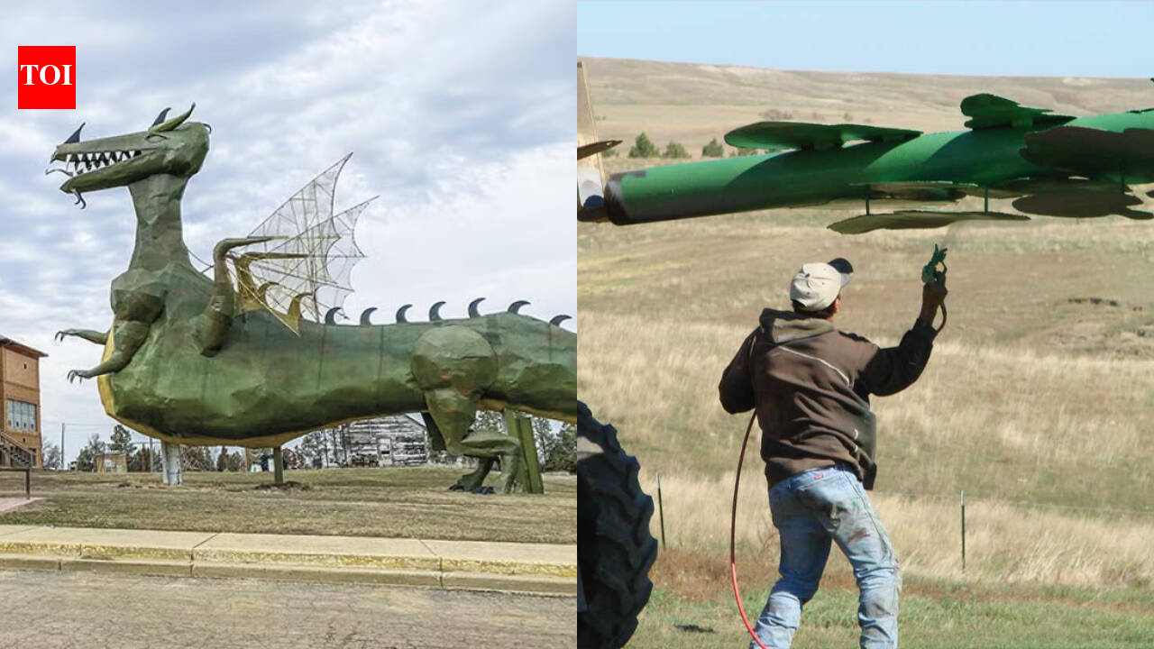 Teacher's welding dream turns into North Dakota's 32-mile giant sculpture highway