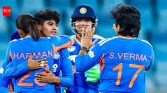 NewsIndia crush Pakistan by 7 wickets after spin attack bundles them out for 55
