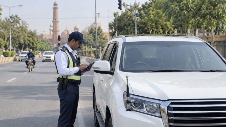 Govt Vehicle Caught With 22 Unpaid E-Challans