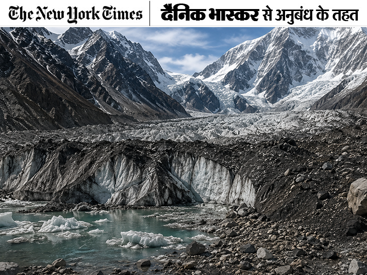 हिमालय के ग्लेशियर सिर्फ बढ़ते तापमान से नहीं जूझ रहे: बर्फ पर जमी कालिख सूरज की गर्मी सोख रही, नेपाल जैसी तबाही का खतरा बढ़ा1:00Play video