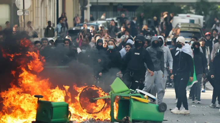 What is fuelling school protests in France?