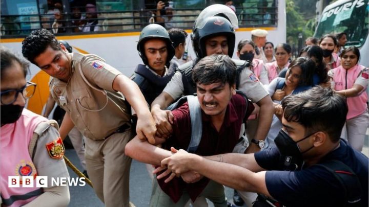 'Cockroach' group leaders among hundreds detained in Delhi protest
