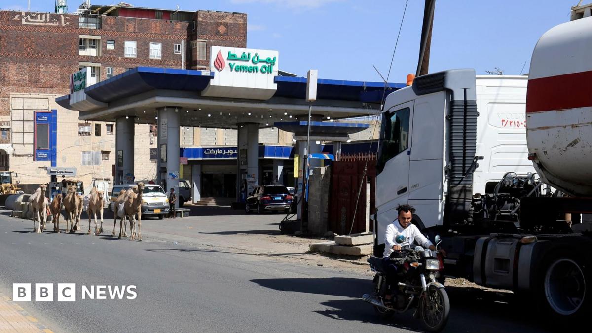 Saudi coalition strikes fuel depot near Yemen's capital