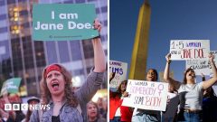 Watch: 'I am Jane Doe' protests across US call for end to sexual violence