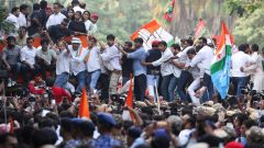 Photos: Protests over voter lists escalate in India’s capital