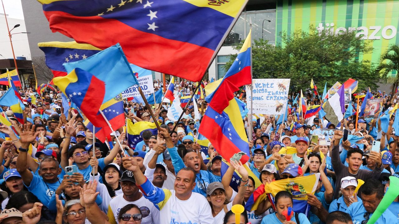 Venezuelans demand elections in first national protest in nearly two years