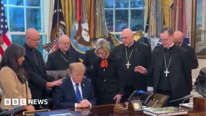 Catholic bishops apologise for 'exploited' Trump meeting