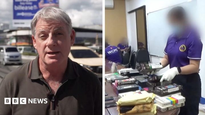 Watch: VHS tapes and computers handed to police as Thomas Markle is investigated