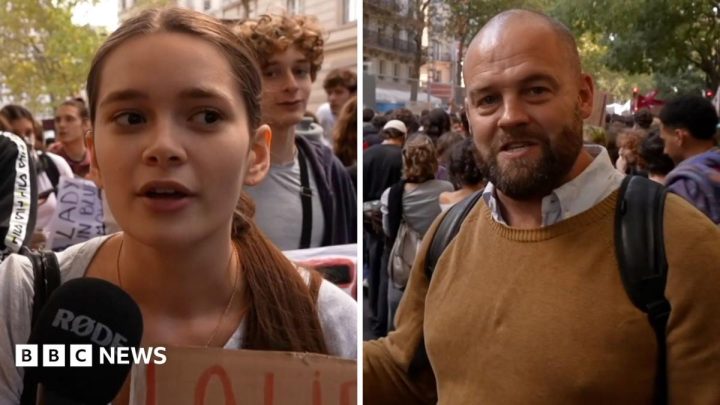 'If we don't scream, they won't listen to us': Student protesters speak to BBC in Paris