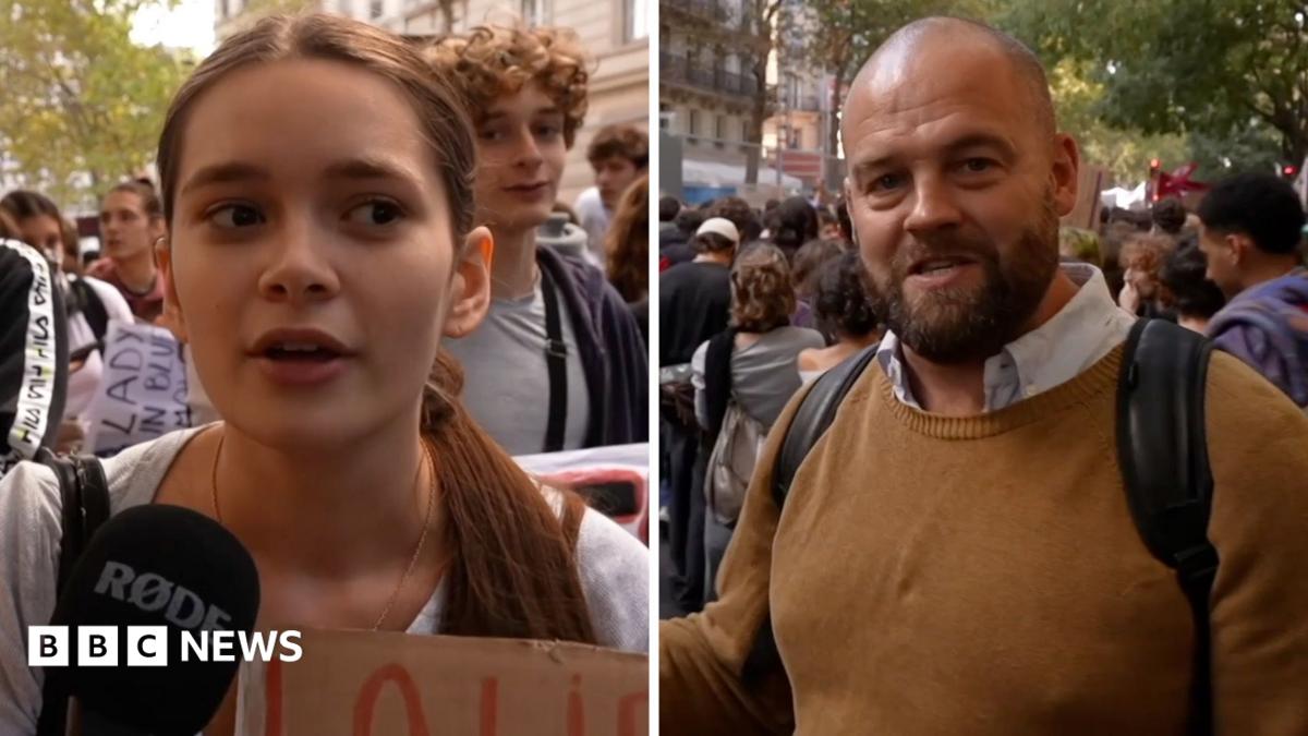 'If we don't scream, they won't listen to us': Student protesters speak to BBC in Paris