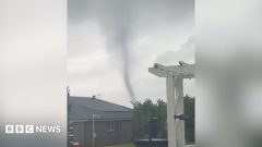 Rare tornado whips through small Australian town