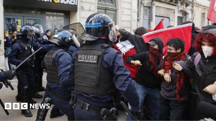 Riot police clash with students as education protests rage in France