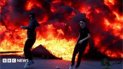 Student protesters attack government buildings in Tirana