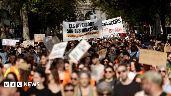 Protesters across Spain demand action over housing crisis