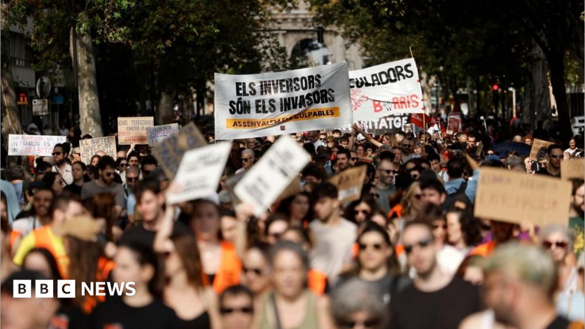 Protesters across Spain demand action over housing crisis