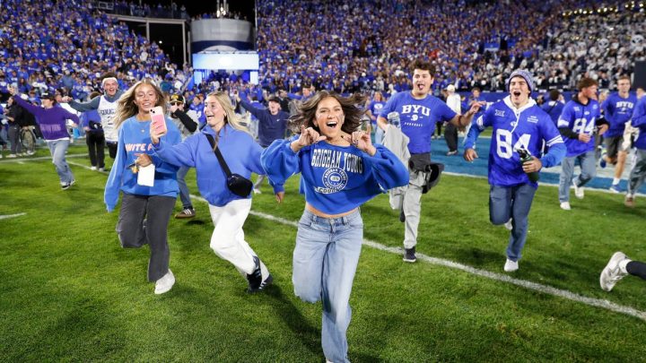 Will BYU be fined by Big 12 for storming field after beating Notre Dame?
