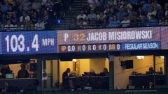 Brewers’ Jacob Misiorowski sets World Series velocity record on his first pitch