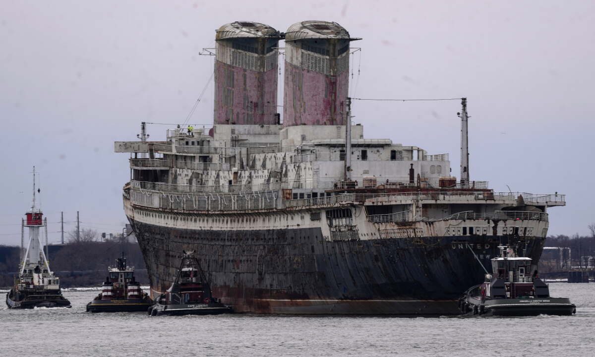 A historic ocean liner is a step closer to becoming the world’s largest artificial reef