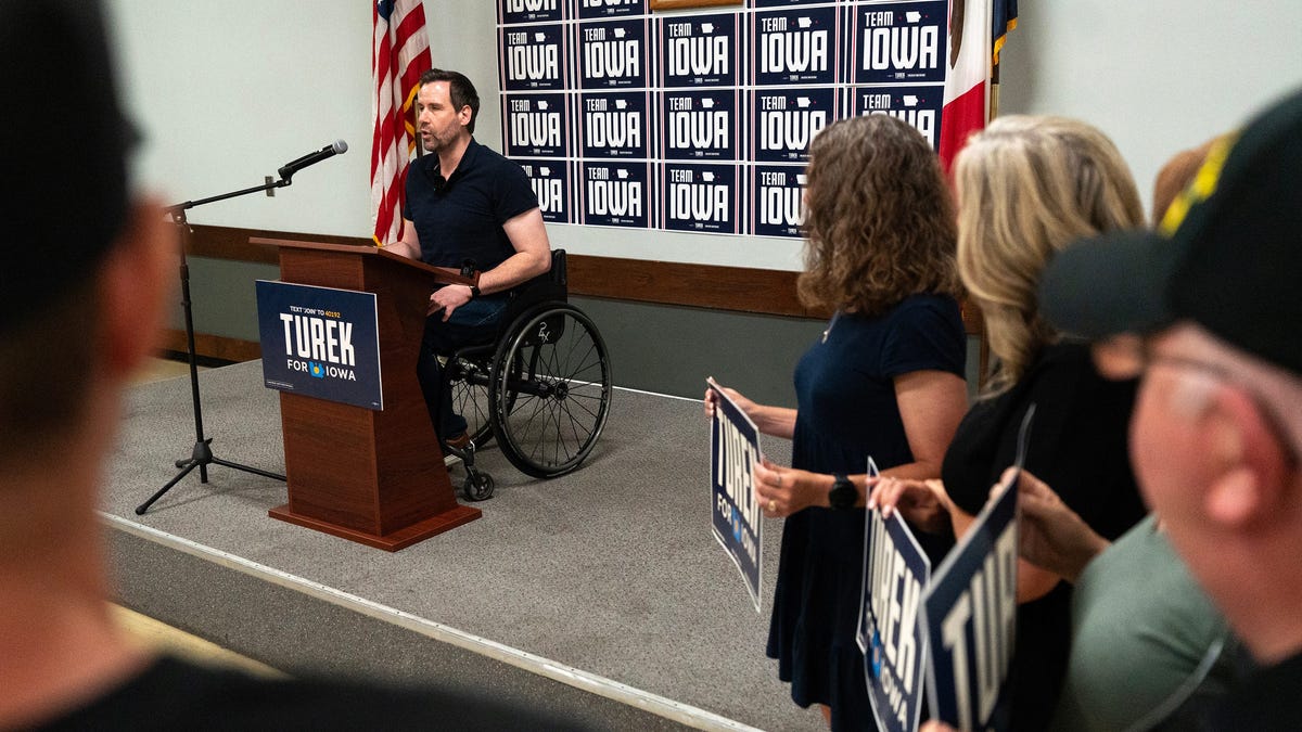In key Iowa Senate race, Democrat Josh Turek leads Ashley Hinson-Poll