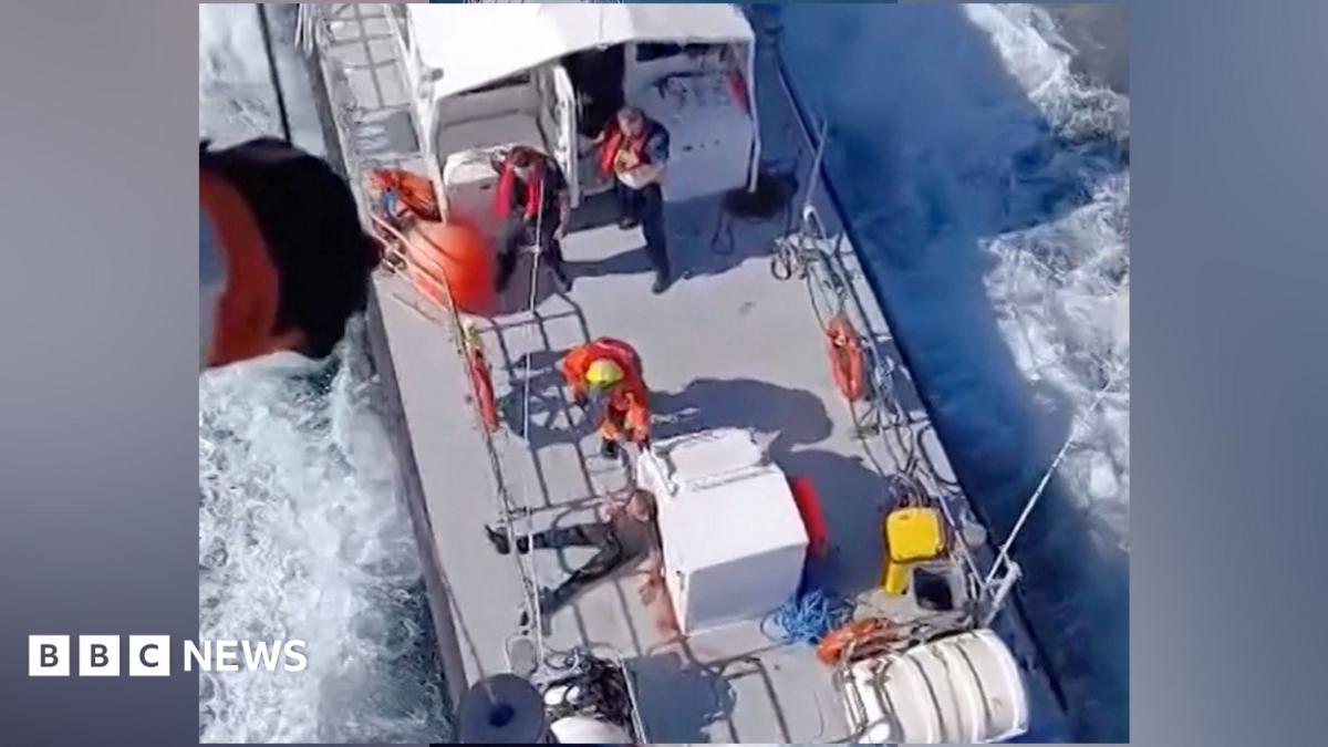 Zelensky condemns 'horrific' Russian strike on boat carrying corn in Black Sea