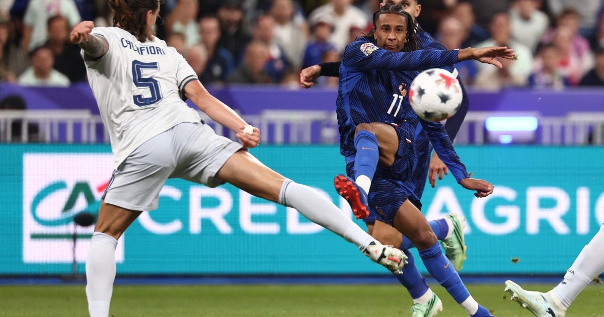 France held 1-1 by Italy in Zidane home debut after Olise stunner