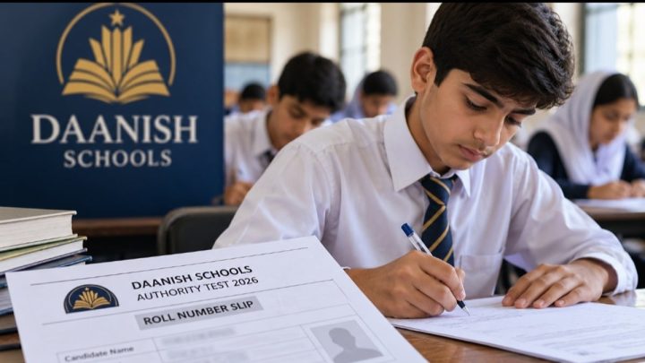 Daanish Schools Authority Test Roll Number Slips Issued