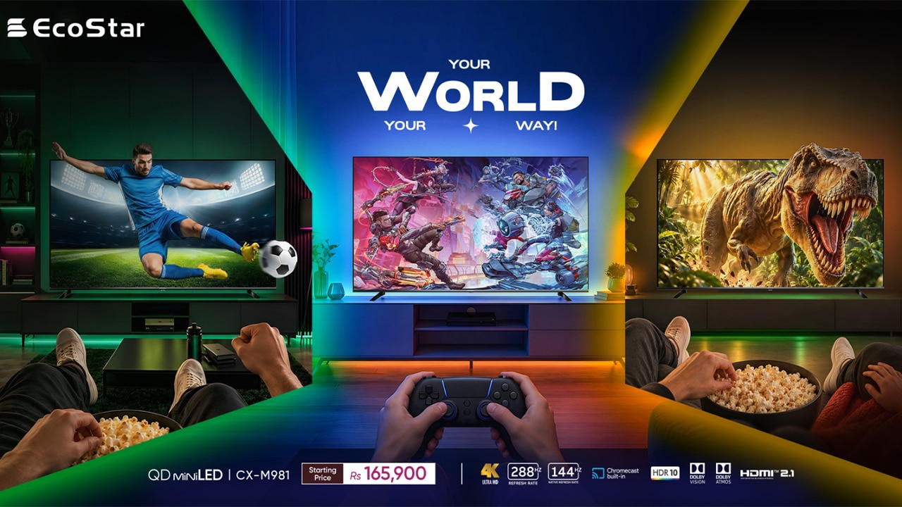 EcoStar Launches 100-Inch QD Mini LED TV in Pakistan, Bringing Cinema-Scale Entertainment Home
