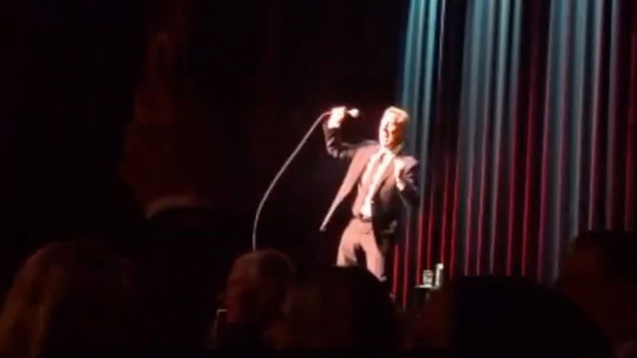 Jerry Seinfeld dances as pro-Palestine protesters interrupt show