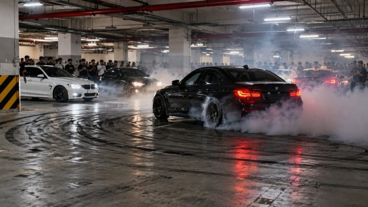 Police Register Case Against Motorists for Drifting at Lahore Shopping Mall