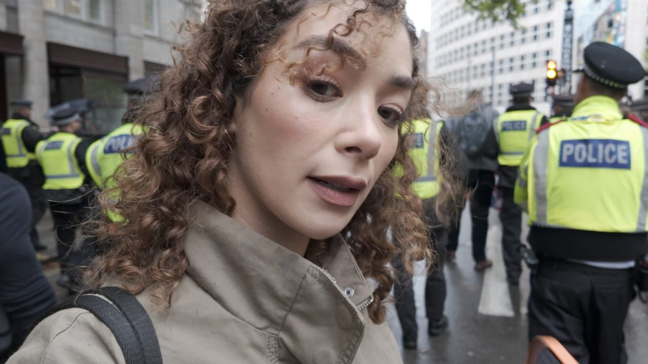 Pro-Palestine university groups march in London on October 7 anniversary