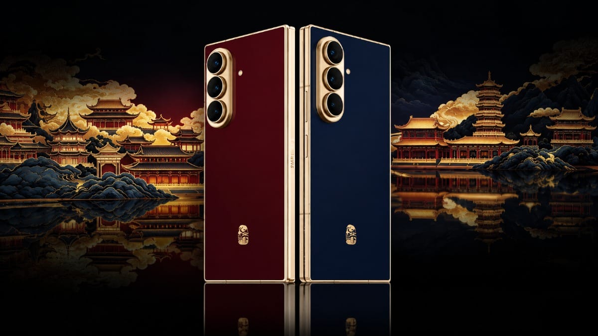 Samsung Launches Luxury Foldable Phone With Gold Finish